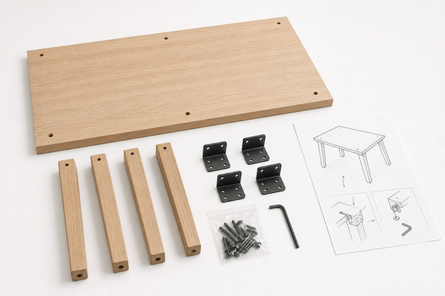 Turn product photos into clear assembly instructions — input
